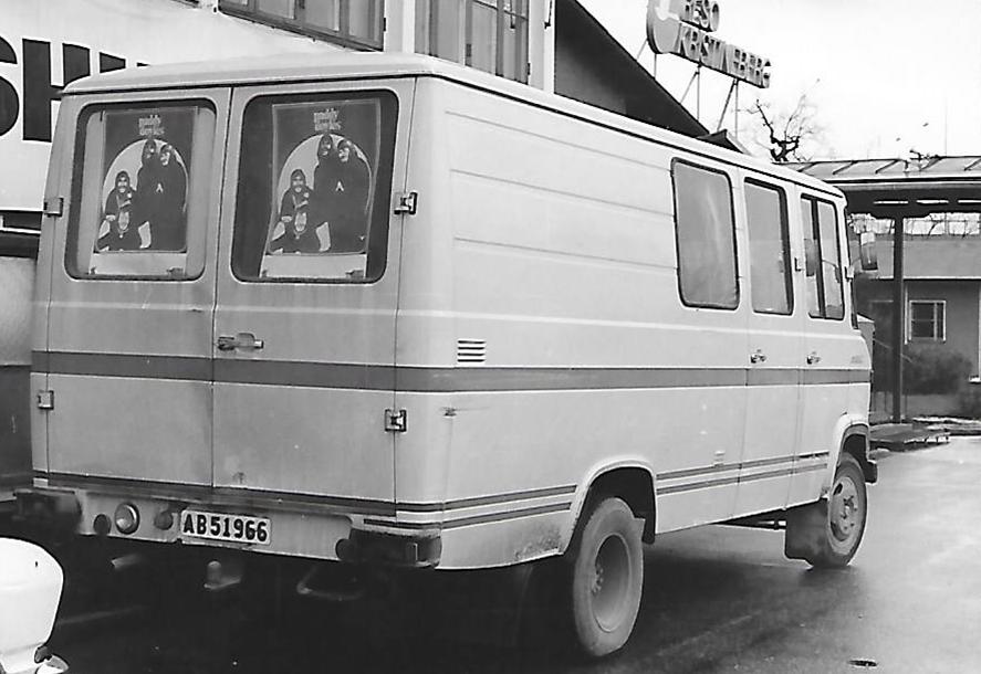 Sverigesturné. Vores bus. 1972.